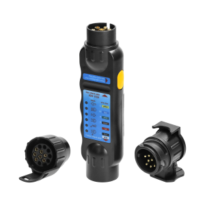 Trailer socket tester, 13/7-pin standard, 12/24V