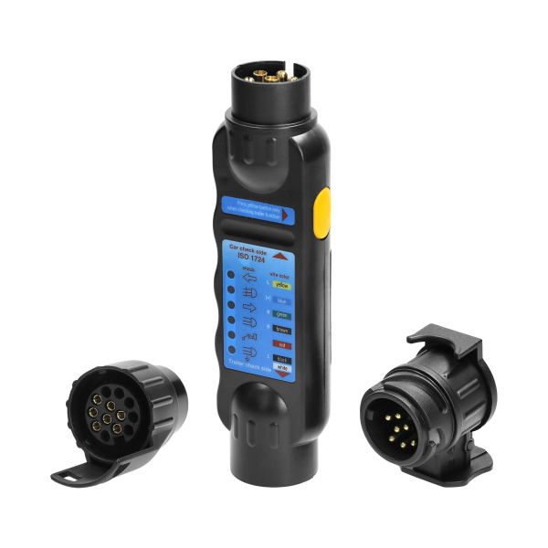 Trailer socket tester, 13/7-pin standard, 12/24V