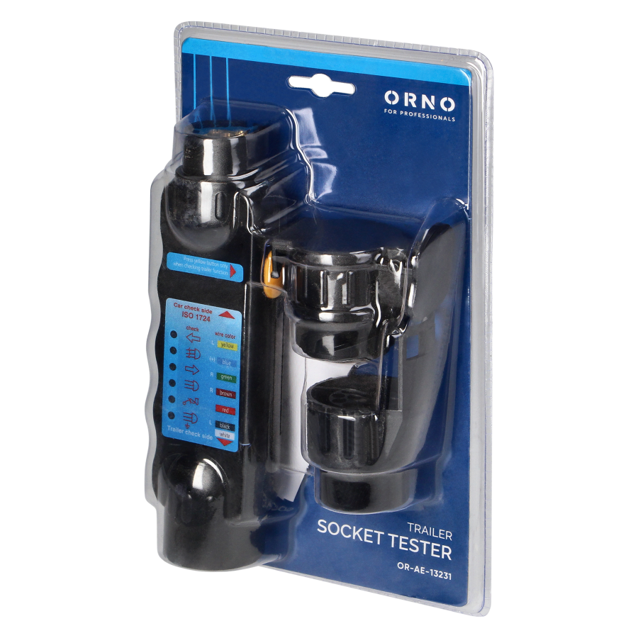 Trailer socket tester, 13/7-pin standard, 12/24V