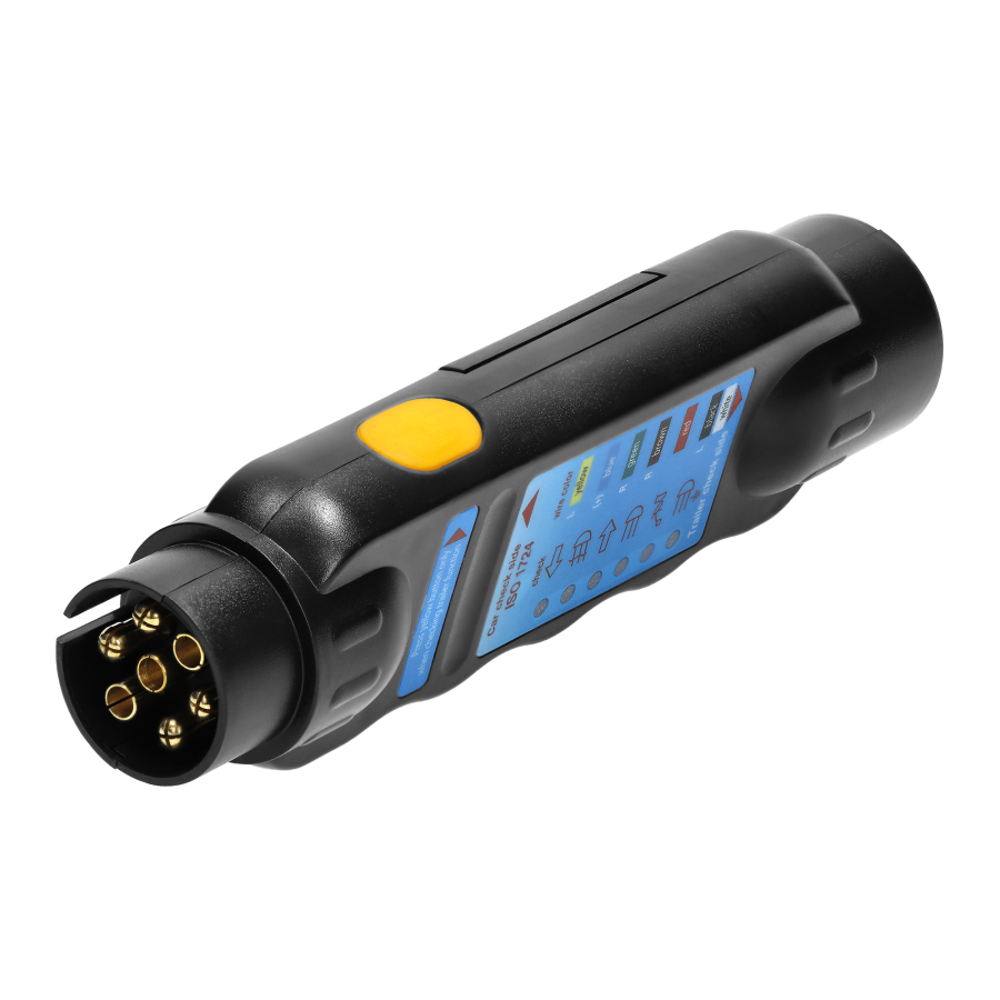 Trailer socket tester, 13/7-pin standard, 12/24V