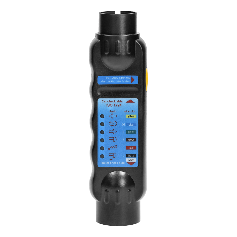 Trailer socket tester, 13/7-pin standard, 12/24V