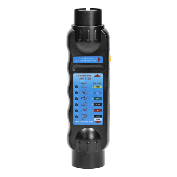 Trailer socket tester, 13/7-pin standard, 12/24V