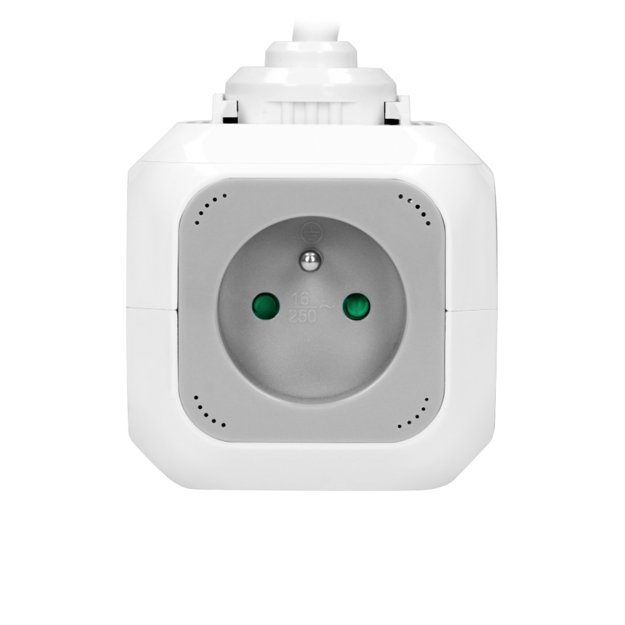 Extension sockets, 4 E-type sockets, 2 x USB, 1.4 m cable