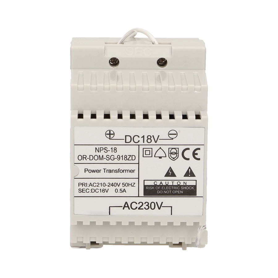 DC18V DIN rail power adapter for SAGITTA and SAGITTA MULTI doorphone series