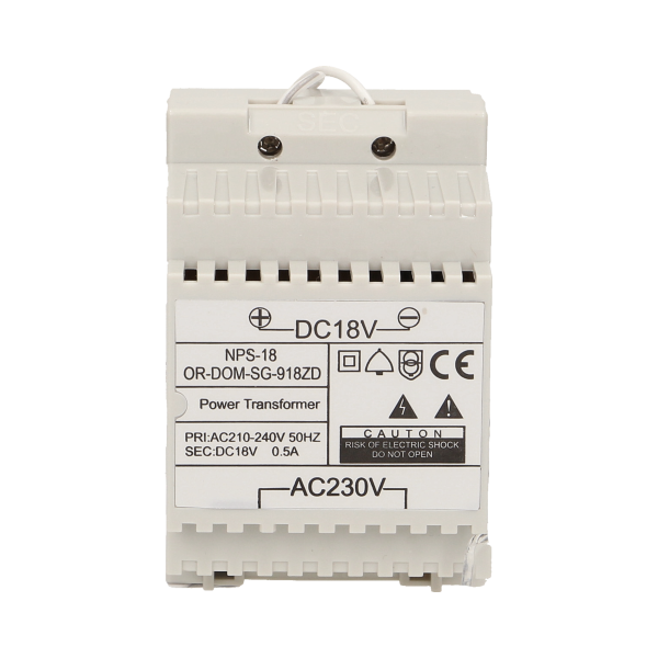 DC18V DIN rail power adapter for SAGITTA and SAGITTA MULTI doorphone series