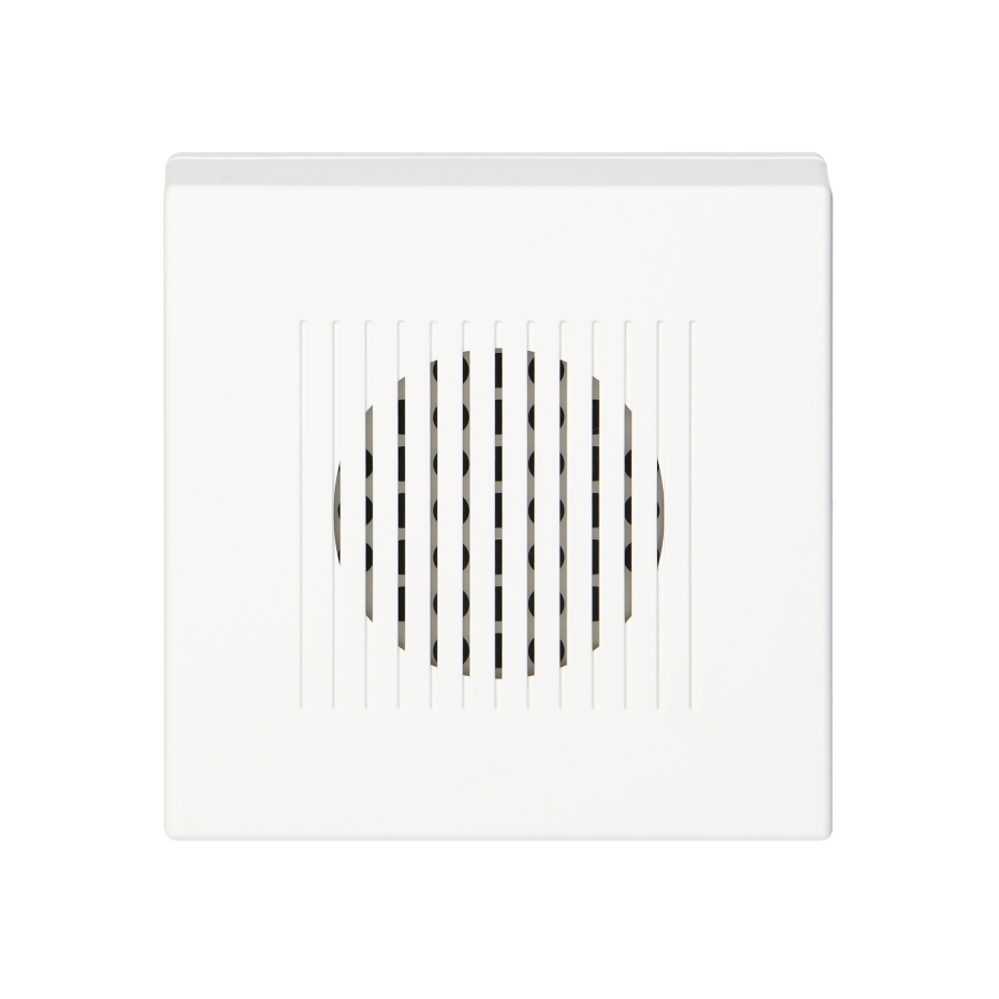 Electronic, wired doorbell RINGIL MINI AC, one tone, 230V, white