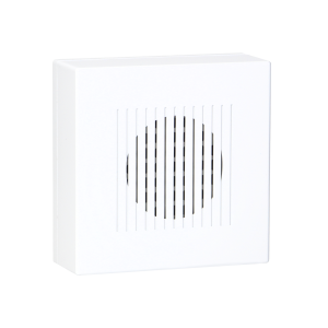 Electronic, wired doorbell RINGIL MINI AC, one tone, 230V, pure white