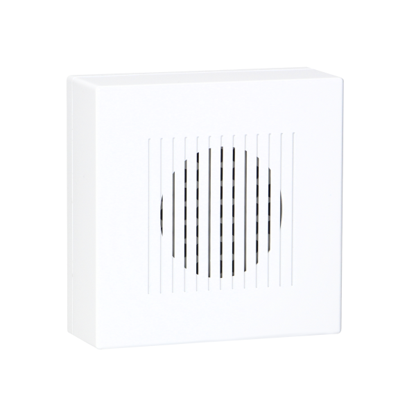 Electronic, wired doorbell RINGIL MINI AC, one tone, 230V, pure white