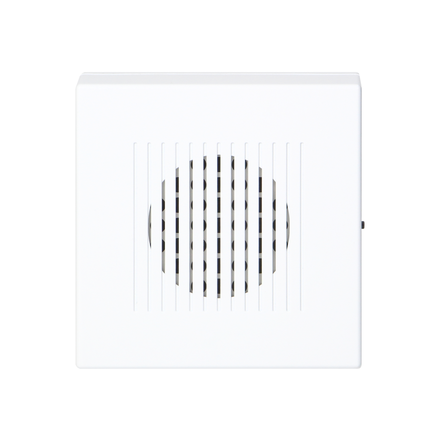 Electronic, wired doorbell RINGIL MINI AC, one tone, 230V, pure white