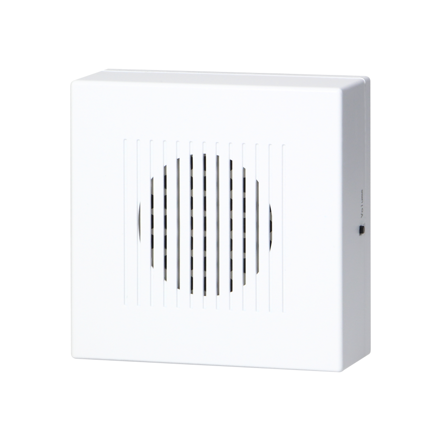 Electronic, wired doorbell RINGIL MINI AC, one tone, 230V, pure white