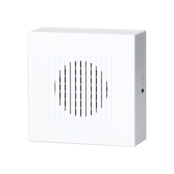 Electronic, wired doorbell RINGIL MINI AC, one tone, 230V, pure white