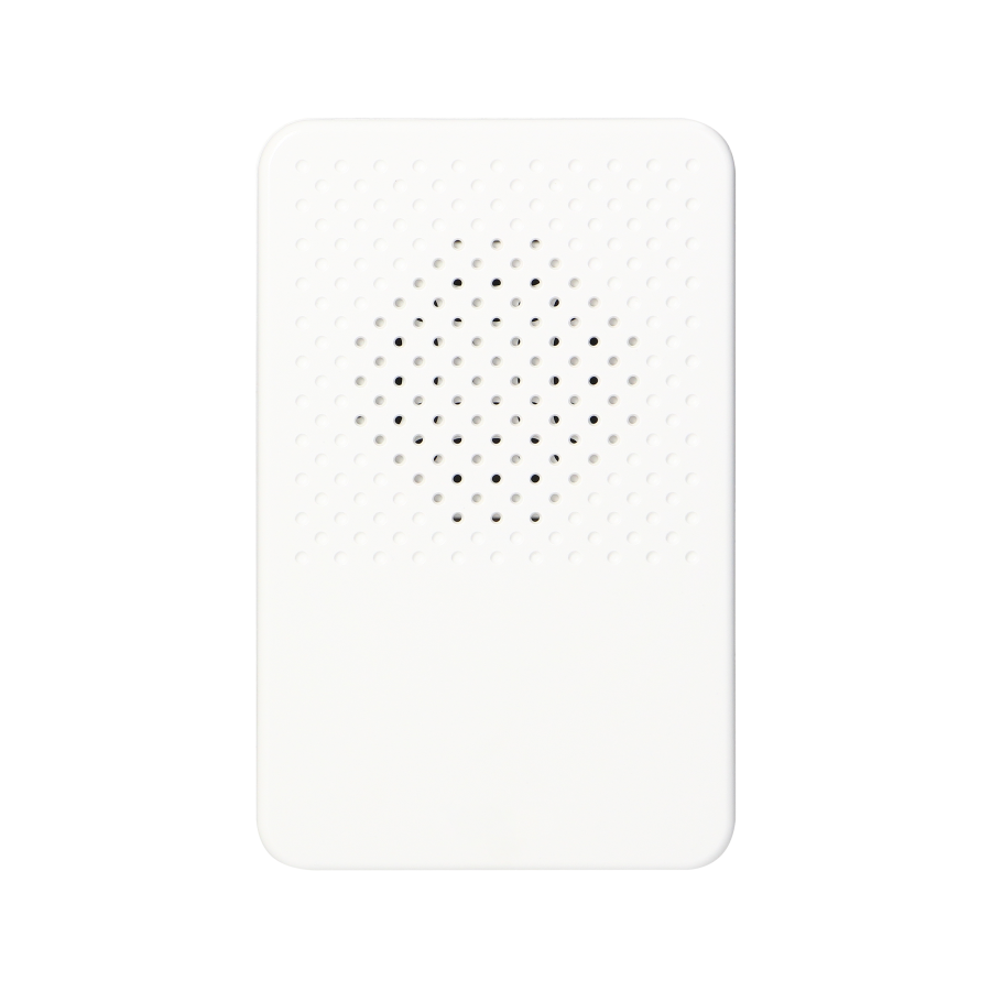 Electronic, wired doorbell LARK MAXI AC, one tone, 230V, white