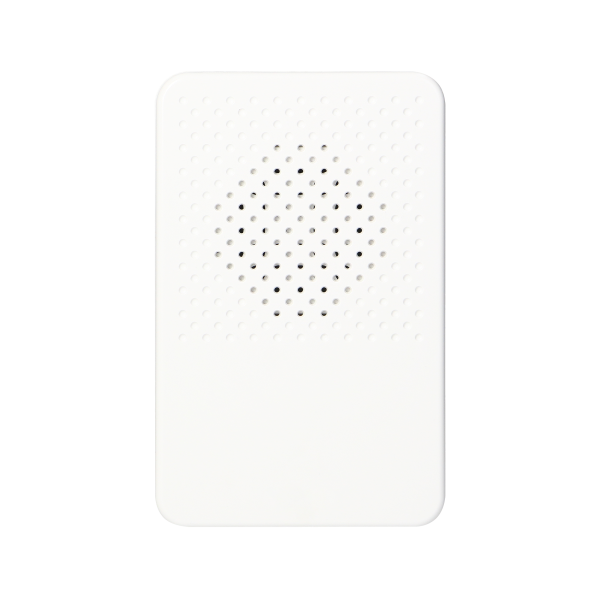 Electronic, wired doorbell LARK MAXI AC, one tone, 230V, white Electronic, wired doorbell LARK MAXI AC, one tone, 230V, white