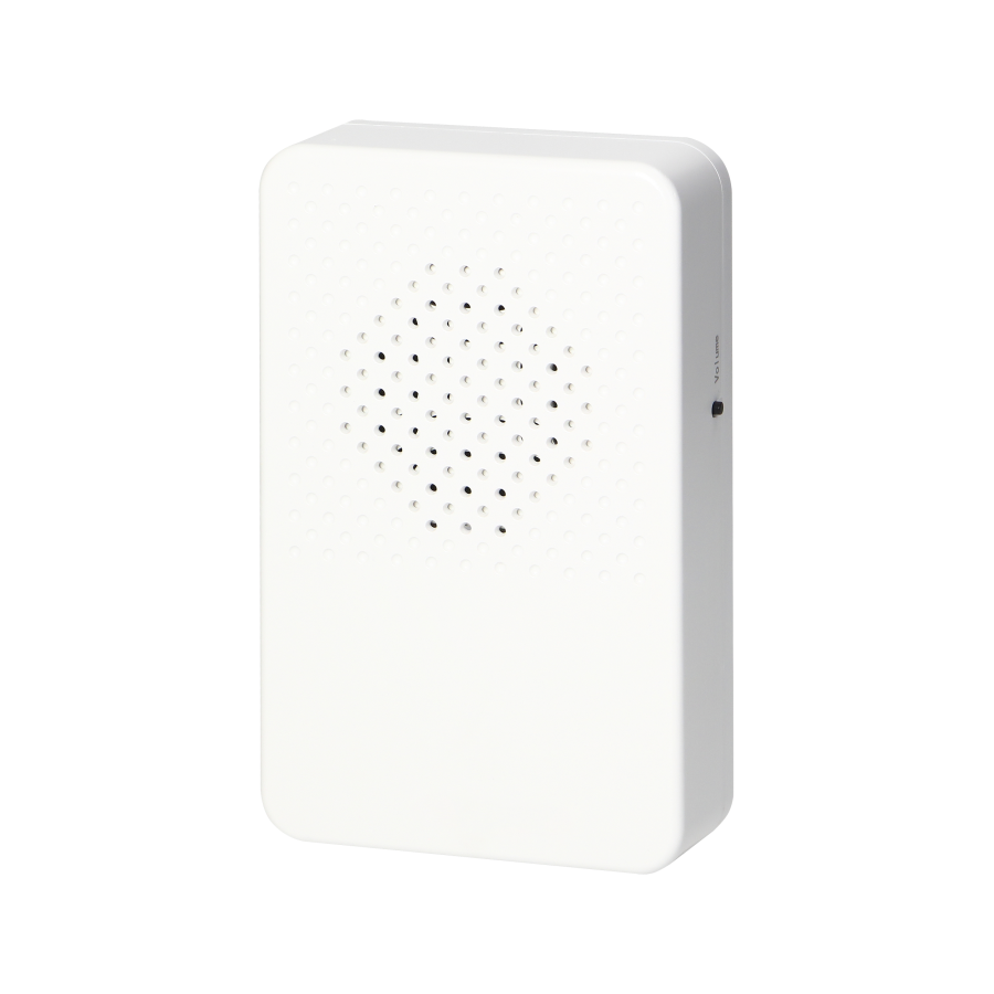 Electronic, wired doorbell LARK MAXI AC, one tone, 230V, white