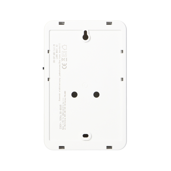 Electronic, wired doorbell LARK MAXI AC, one tone, 230V, white Electronic, wired doorbell LARK MAXI AC, one tone, 230V, white