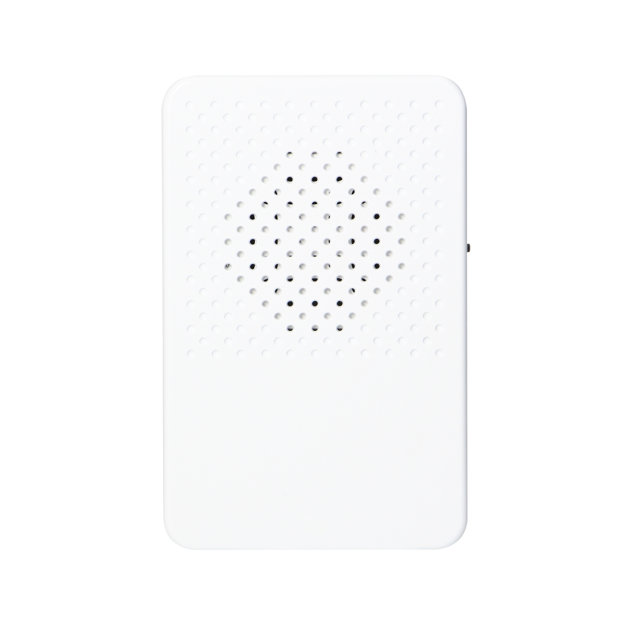 Dzwonek przewodowy elektroniczny jednotonowy LARK MAXI AC, 230V, śnieżnobiały