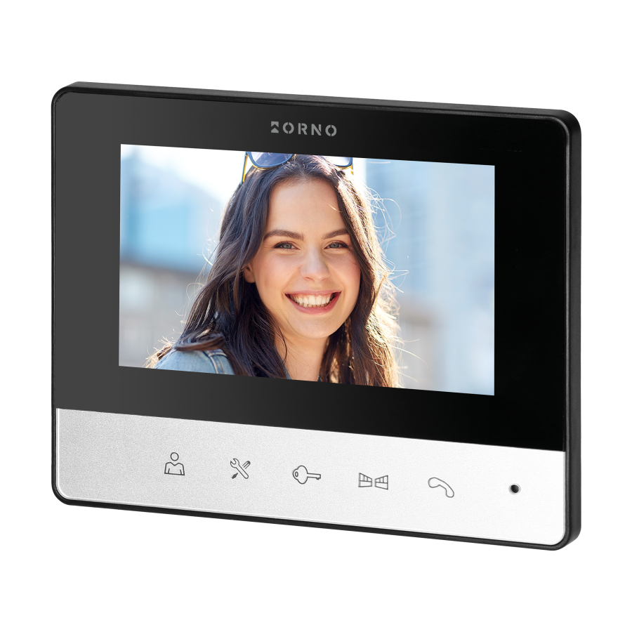 LIRA video doorphone set (outdoor unit + monitor), handset-free with color 4.3'' screen