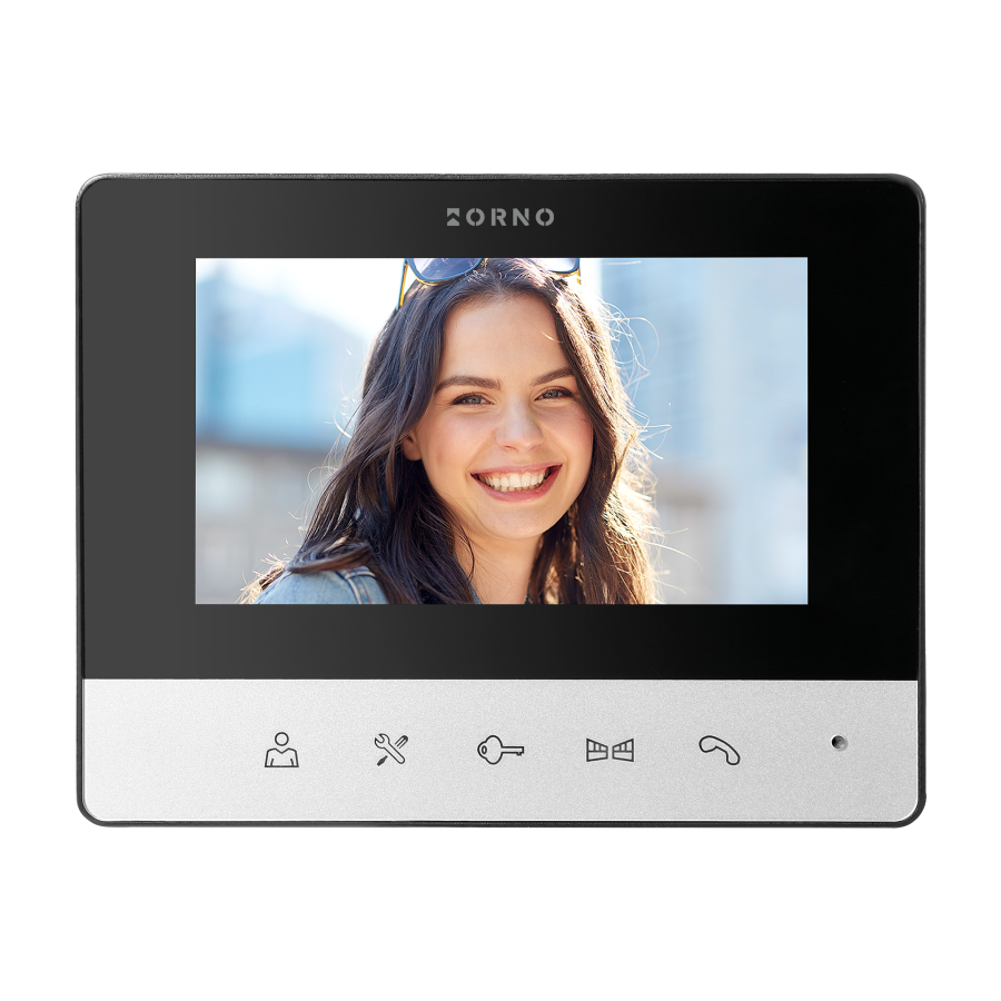 LIRA video doorphone set (outdoor unit + monitor), handset-free with color 4.3'' screen