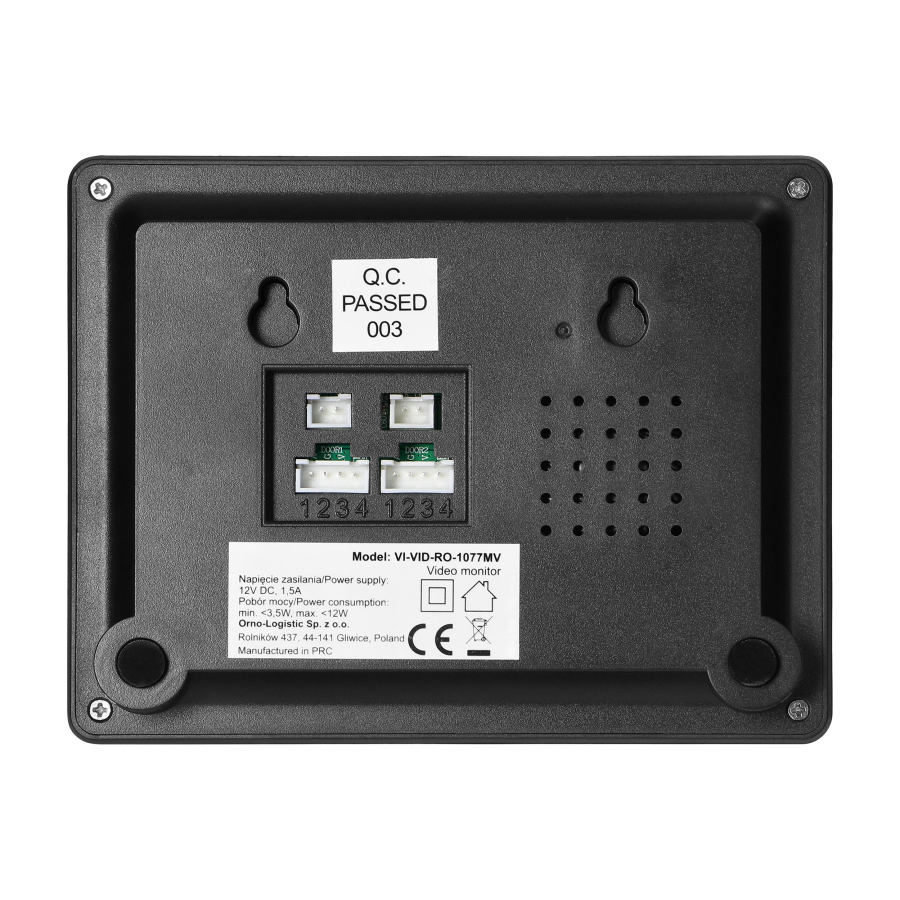 Wideodomofon LIRA (panel zewnętrzny + monitor) 4,3'', wyświetlacz kolorowy