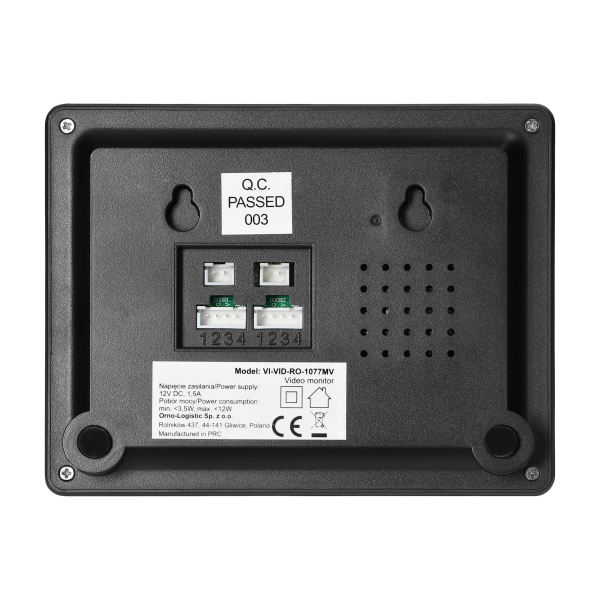 Wideodomofon LIRA (panel zewnętrzny + monitor) 4,3'', wyświetlacz kolorowy