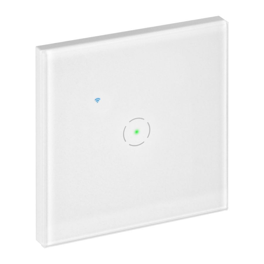 Tuya Smart Wi-Fi flush-mounted 1-gang switch, white