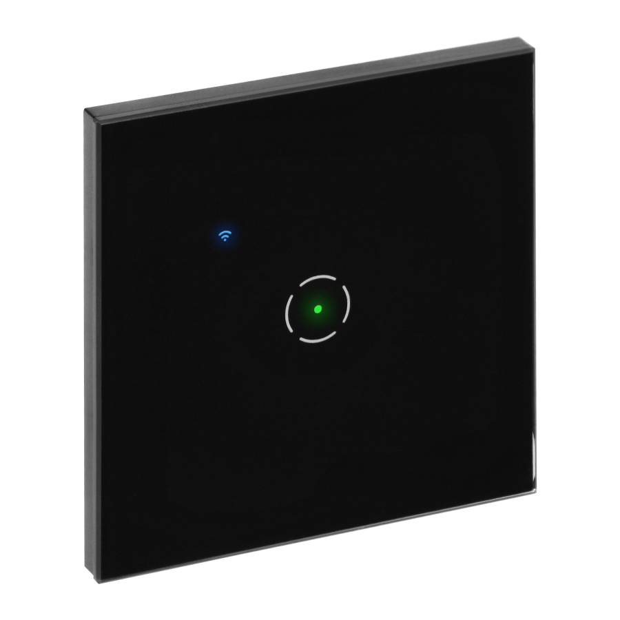 Włącznik podtynkowy pojedynczy Wi-Fi Tuya Smart Home, czarny