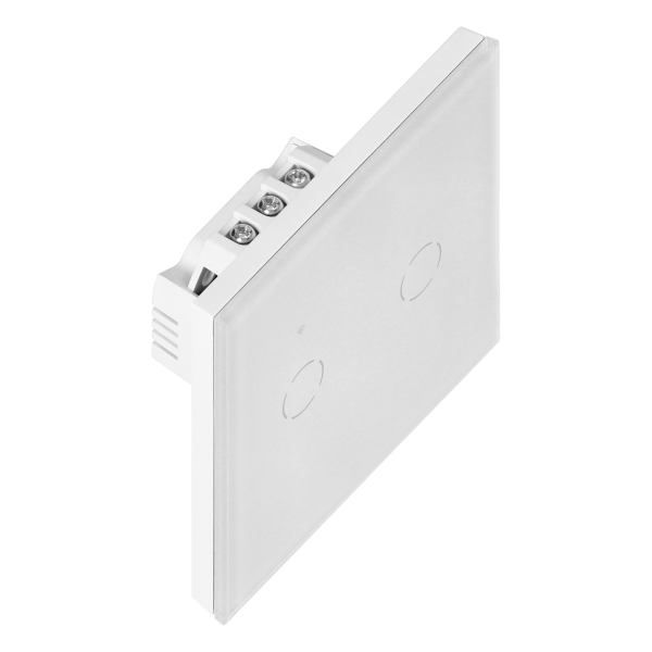 Włącznik podtynkowy podwójny Wi-Fi Tuya Smart Home, biały