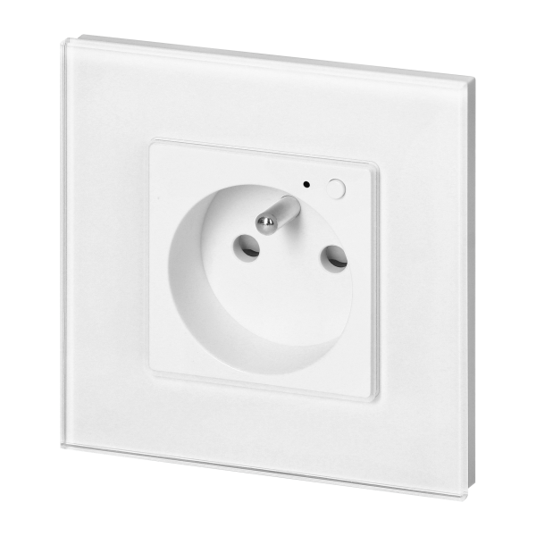 Tuya Smart Wi-Fi flush-mounted single socket, white Tuya Smart Wi-Fi flush-mounted single socket, white