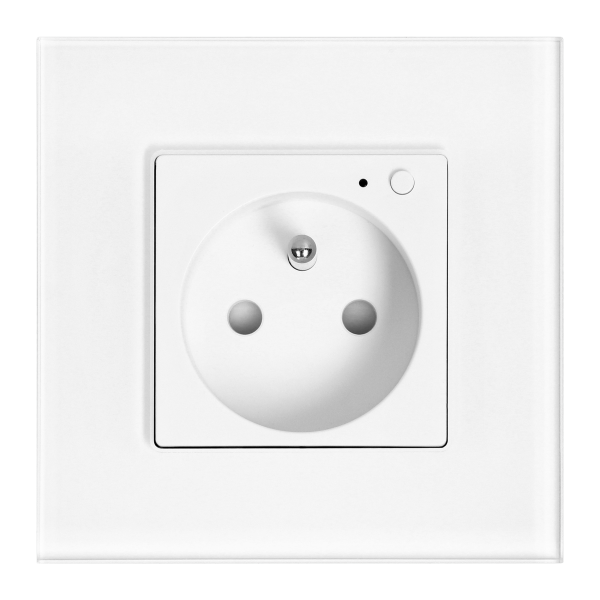 Tuya Smart Wi-Fi flush-mounted single socket, white Tuya Smart Wi-Fi flush-mounted single socket, white