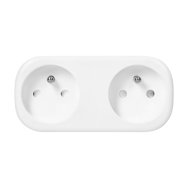Tuya Smart Wi-Fi wireless double socket splitter, white