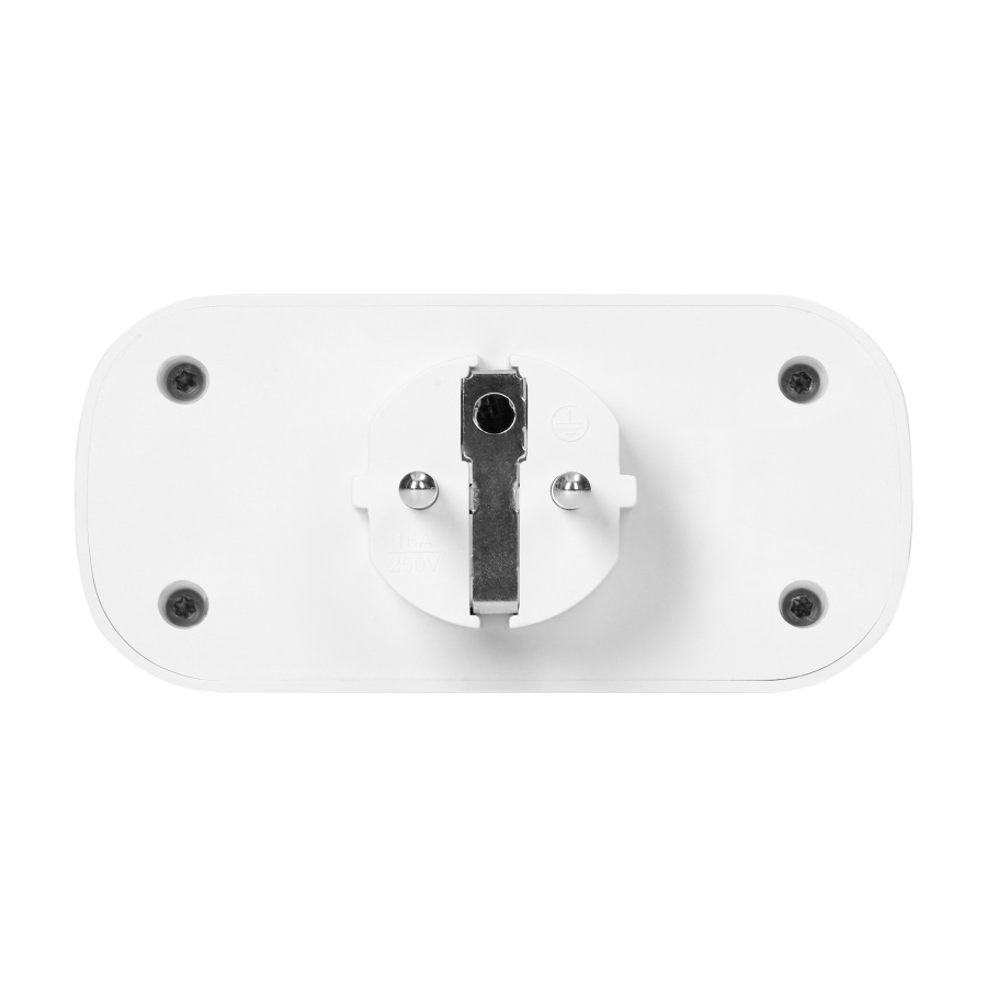 Tuya Smart Wi-Fi wireless double socket splitter, white