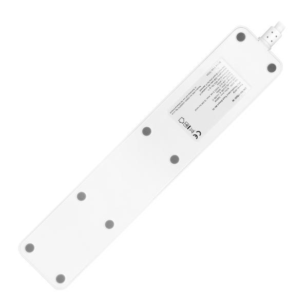 Tuya Smart Wi-Fi wireless extension socket, 3 sockets with switch, 3xUSB, white