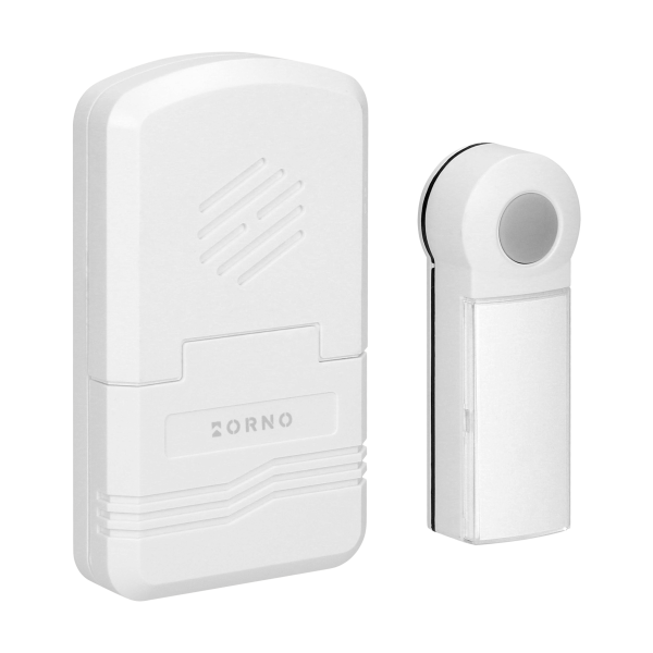 Dzwonek bezprzewodowy DISCO DC, bateryjny, learning system, 1 dźwięk, 80m