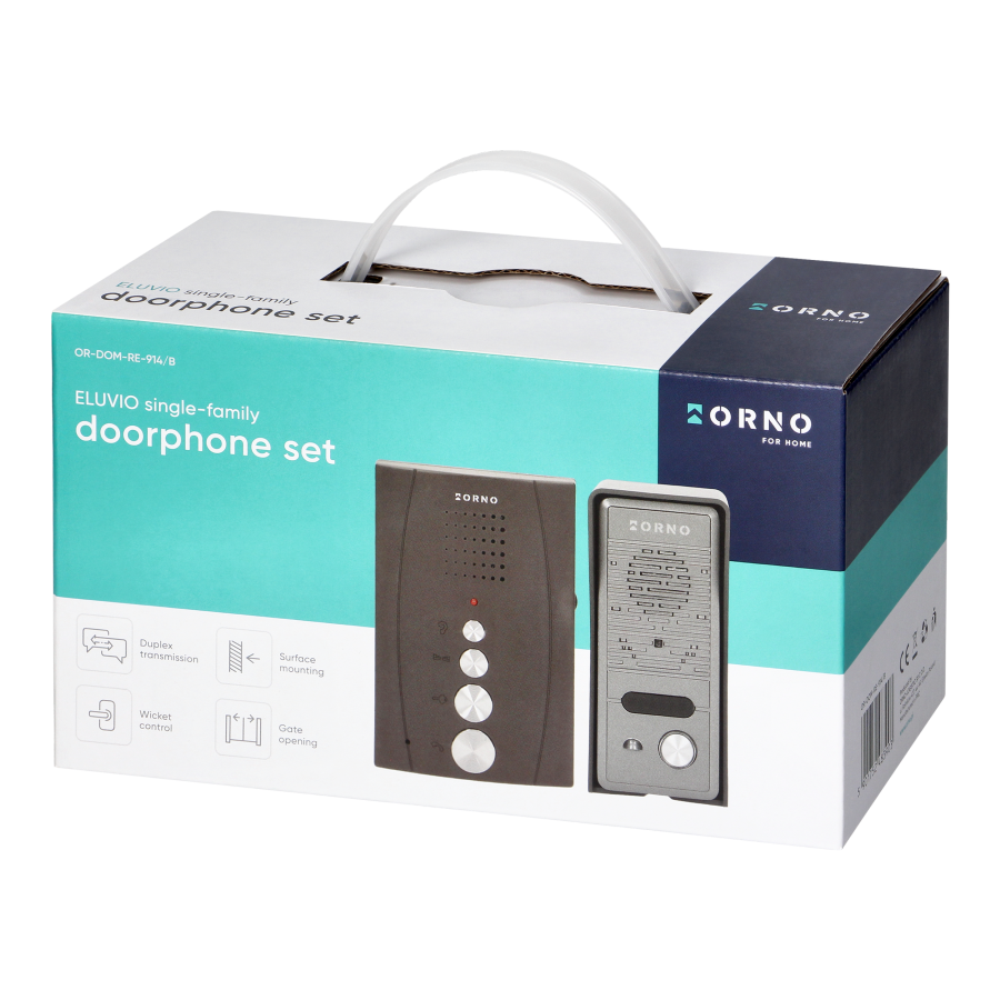 Single family doorphone, handset free, ELUVIO