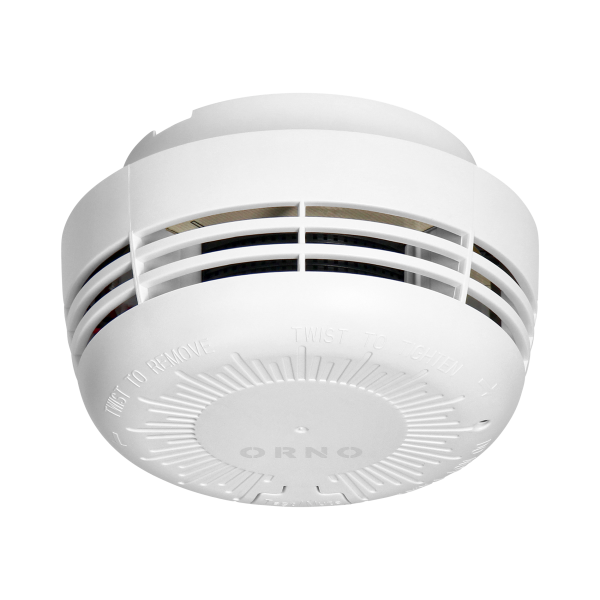 Battery-powered smoke detector, 9V battery, lifetime 10 years