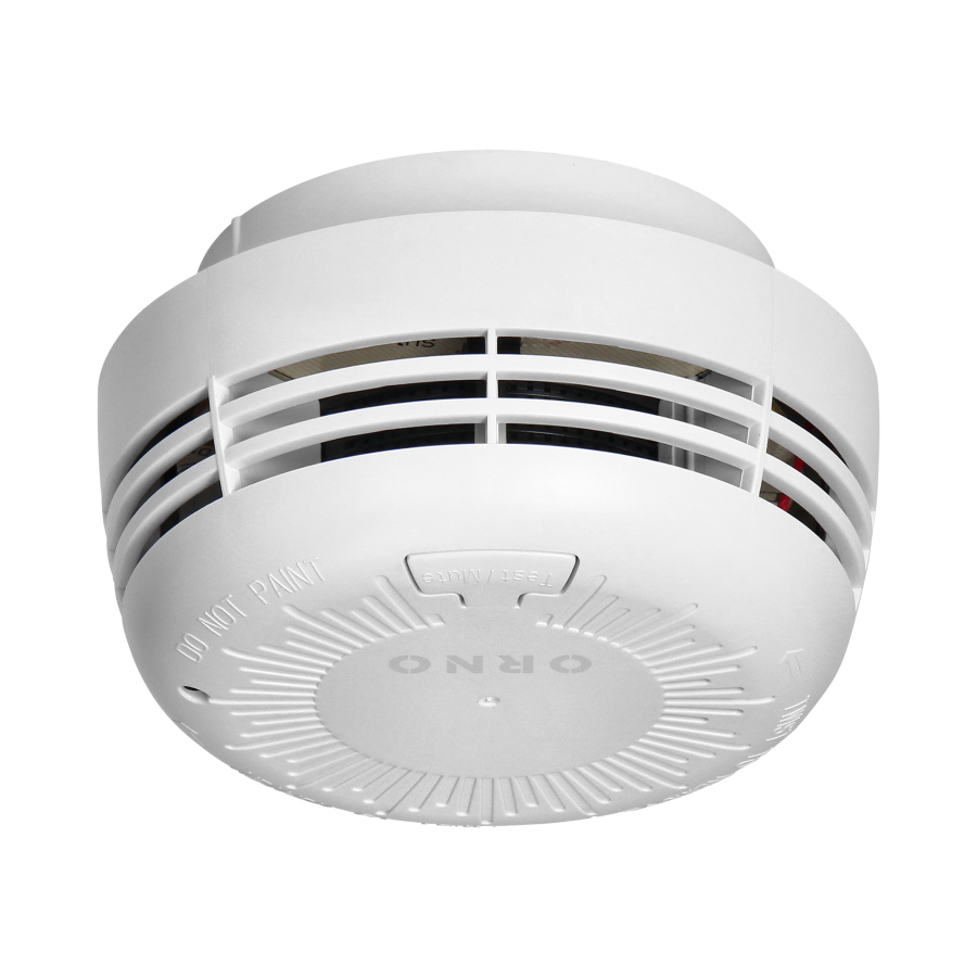 Battery-powered smoke detector, 9V battery, lifetime 10 years
