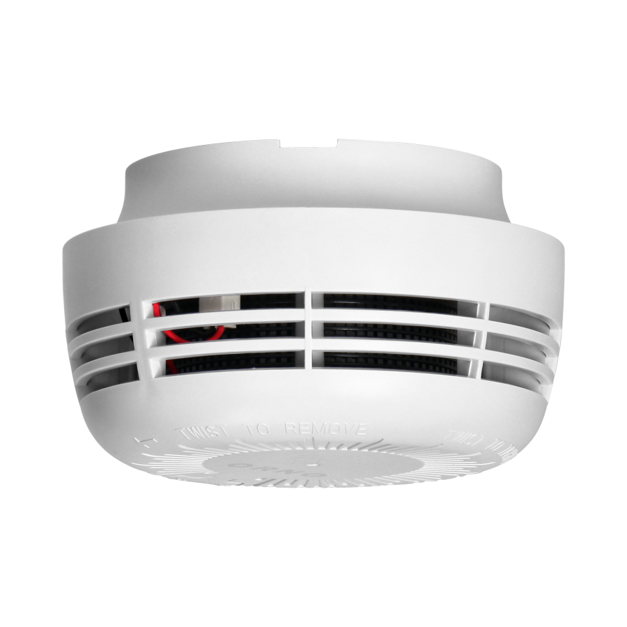 Battery-powered smoke detector, 9V battery, lifetime 10 years