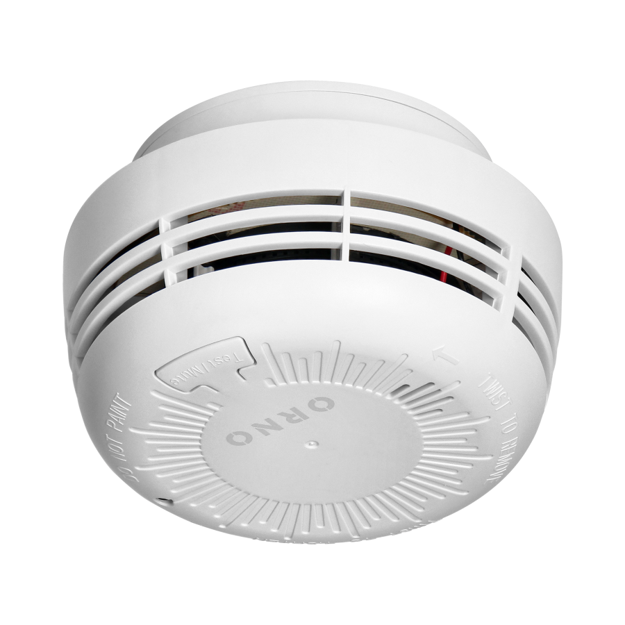 Battery-powered smoke detector, 9V battery, lifetime 10 years