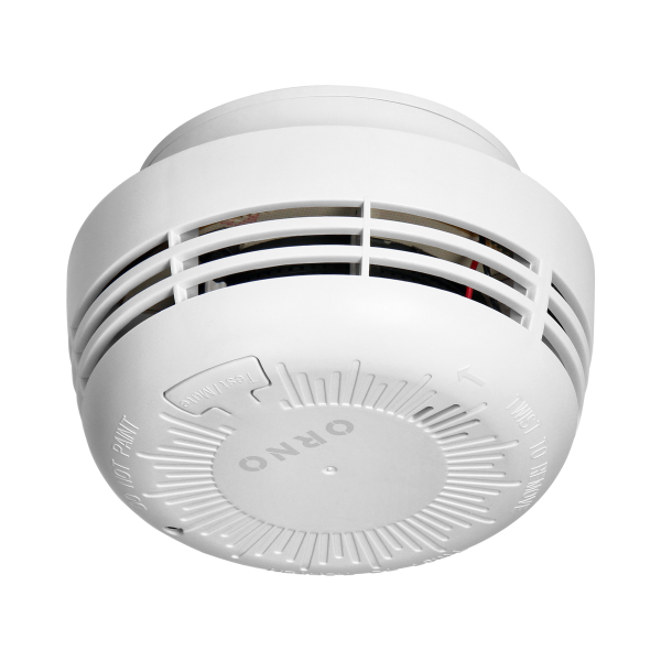 Battery-powered smoke detector, 9V battery, lifetime 10 years