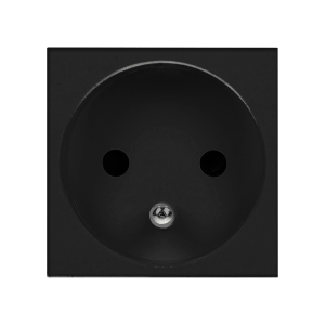 NOEN FR Socket module for furniture connection panel, French type, black
