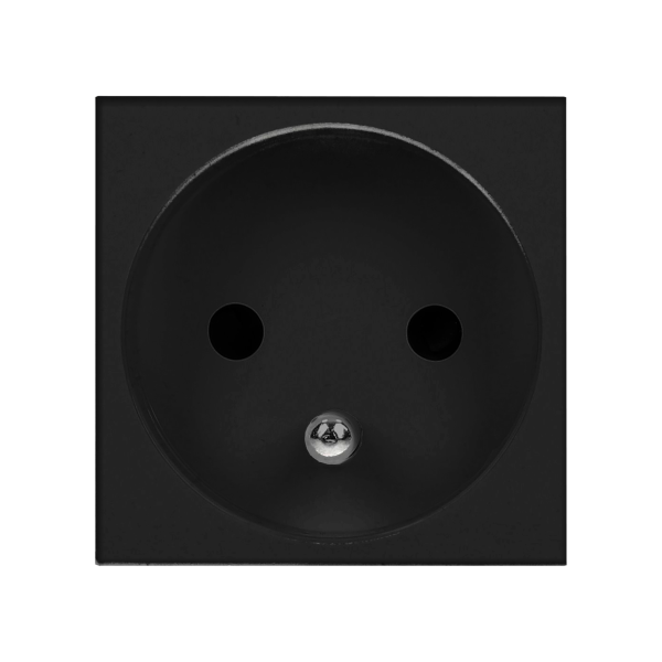 NOEN FR, gniazdo modułowe 45x45mm 1x2P+Z, typ E french, 16A 250V, czarne NOEN FR, gniazdo modułowe 45x45mm 1x2P+Z, typ E french, 16A 250V, czarne