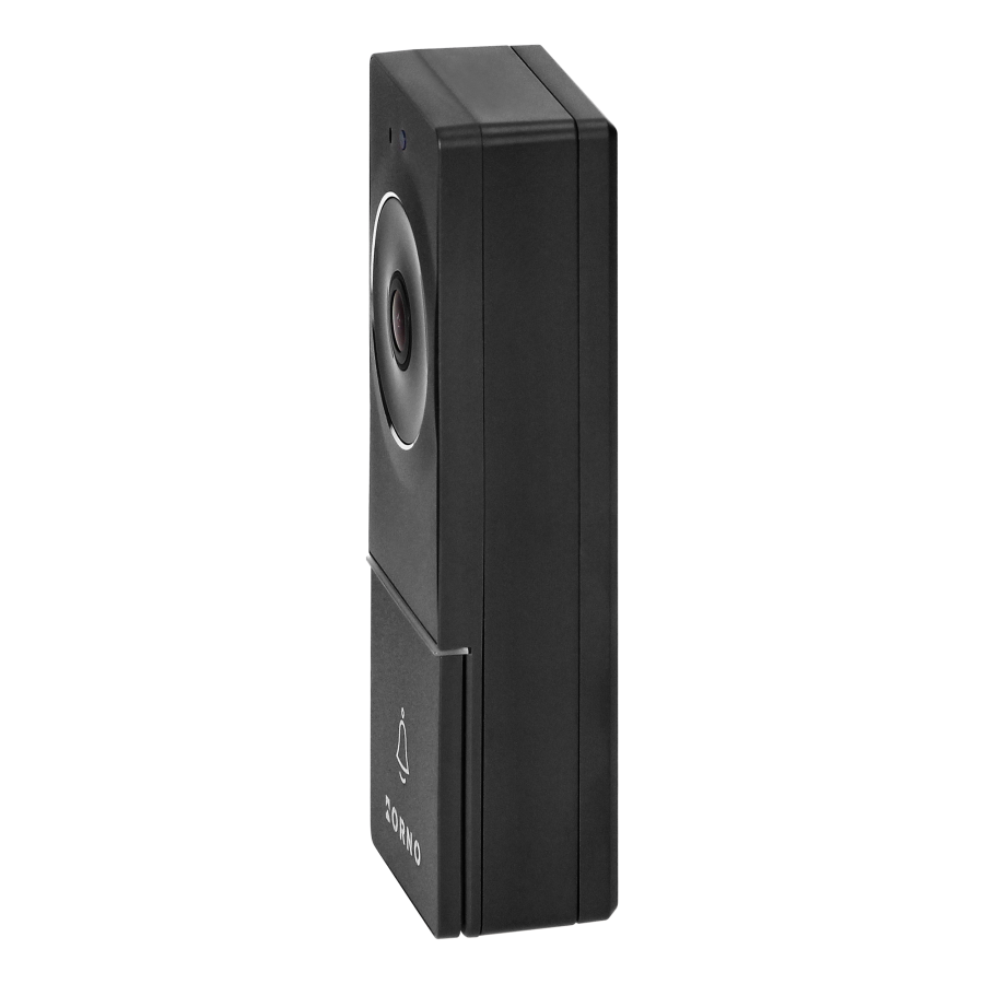 ALERTO, zestaw wideodomofonowy jednorodzinny, 4-żyłowy, 7", dotykowy panel, czarny