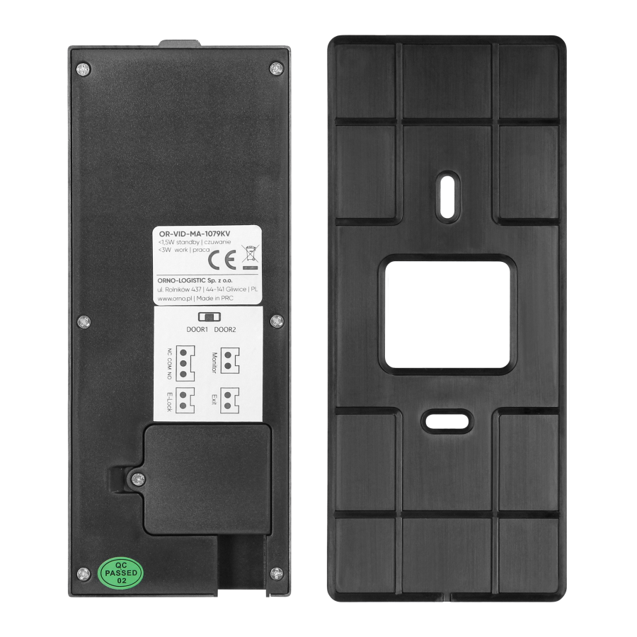 XIRAN single-family video doorphone set, 2-wire, 8", touch screen, Full HD, RFID