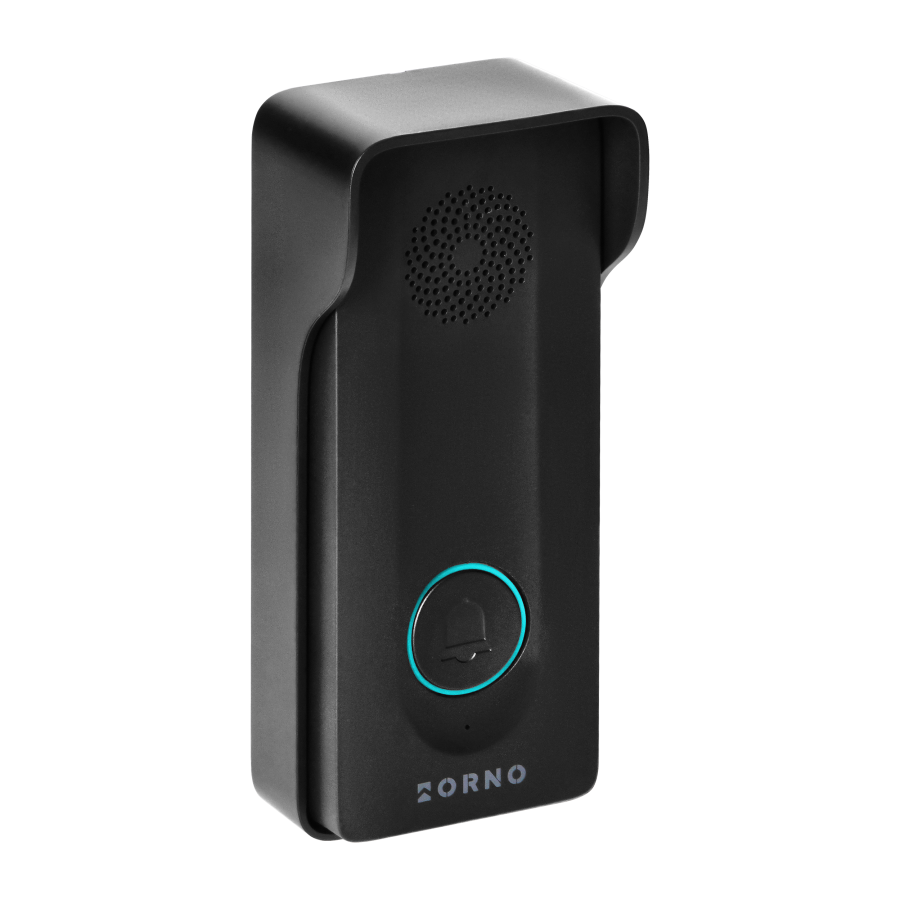 LEKIO, single family audio doorphone set, wireless, hands-free, 440m, black