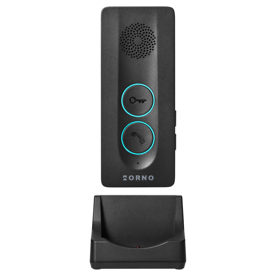 LEKIO, single family audio doorphone set, wireless, hands-free, 440m, black