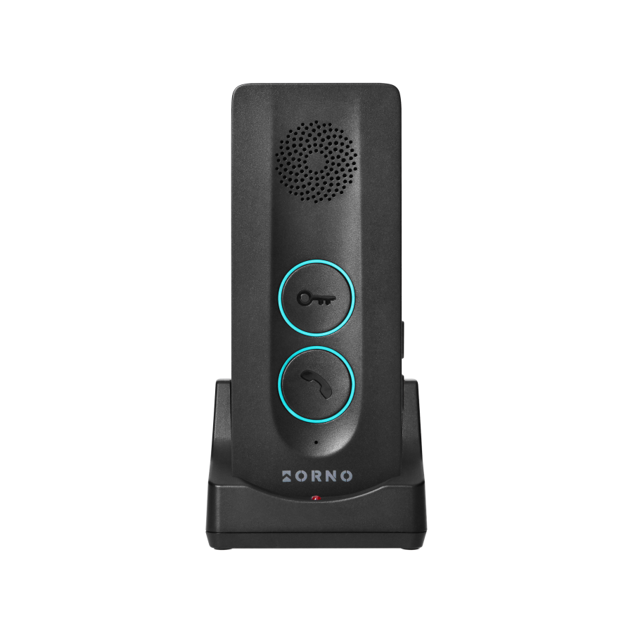 LEKIO, single family audio doorphone set, wireless, hands-free, 440m, black