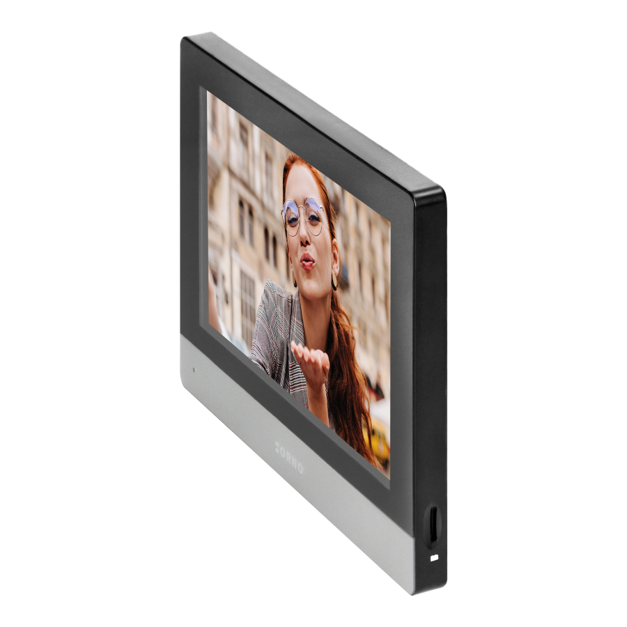 GAYD, zestaw wideodomofonowy jednorodzinny, 2-żyłowy, 8", Wi-Fi, ekran dotykowy, 2MP Full HD, RFID, szyfrator