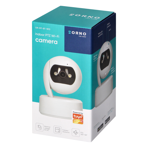 Indoor PTZ camera, 4MP, Wi-Fi, memory, two-way talk