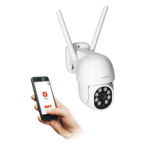 Kamera zewnętrzna obrotowa, 4MP, Wi-Fi, pamięć, two-way talk Kamera zewnętrzna obrotowa, 4MP, Wi-Fi, pamięć, two-way talk