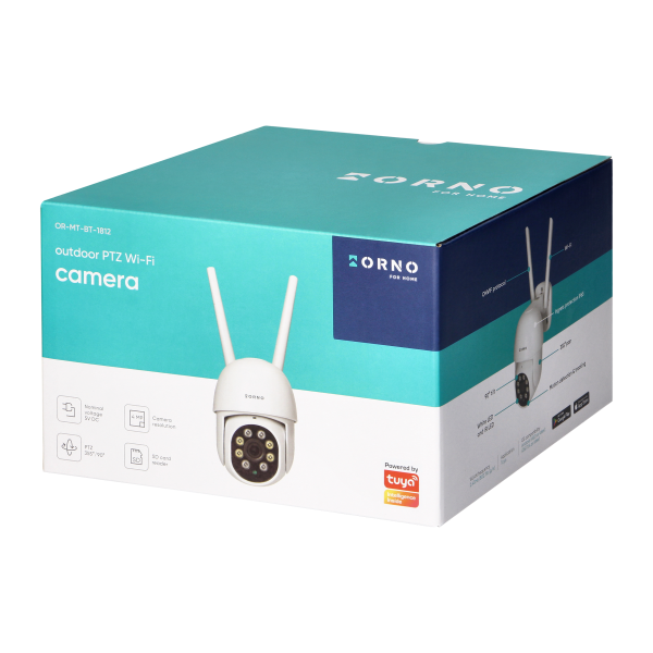 Outdoor PTZ camera, 4MP, Wi-Fi, memory, two-way talk